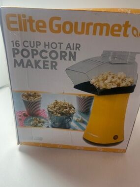 Popcorn Maker Elite Gourmet New. 16 cup hot air. New in box